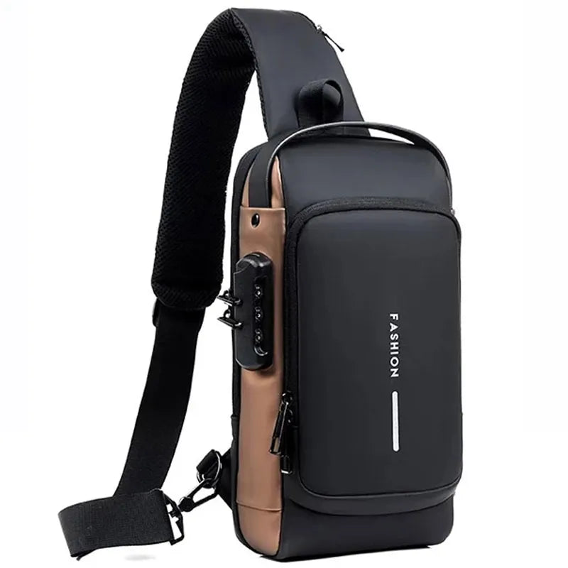 Mochila Anti-Furto com Senha USB Slim Bag